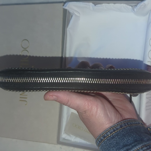 Jimmy Choo Black Wallet with Star Studs Box And Dust Bag Included - Picture 5 of 14